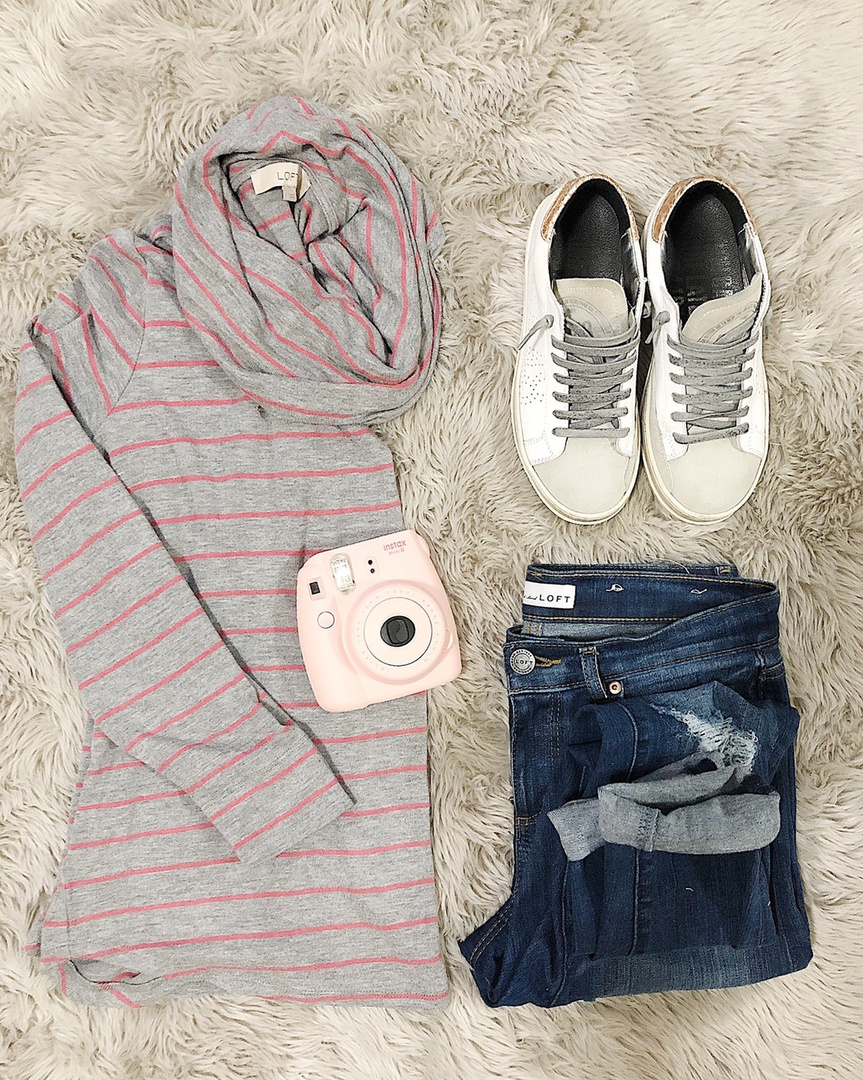 Fashion Look Featuring P448 Sneakers & Athletic Shoes and LOFT Tops by ...
