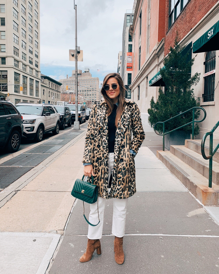 j crew double leopard topcoat