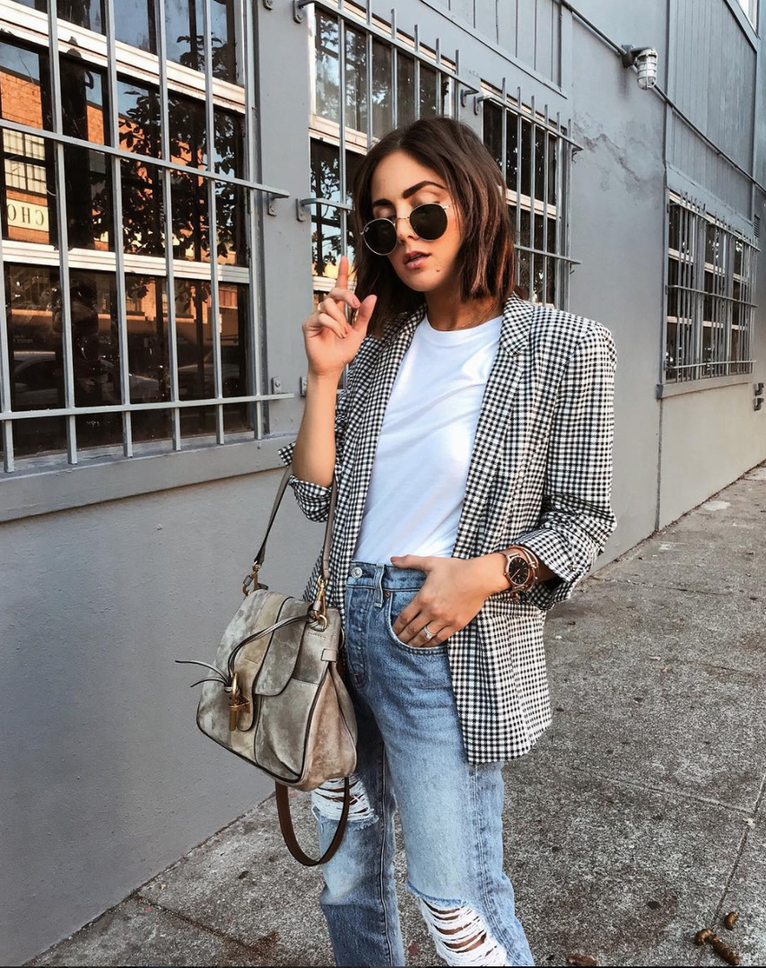 Fashion Look Featuring River Island Blazers and For All Mankind - Main Image