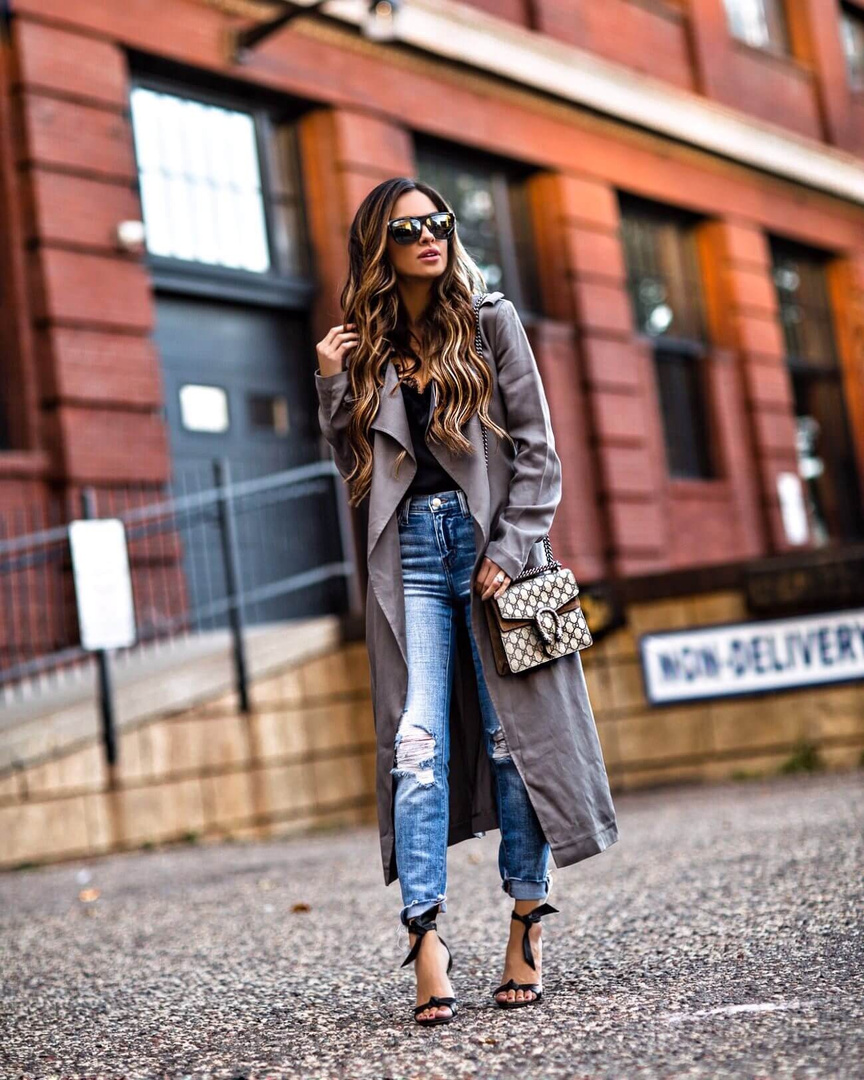 Fashion Look Featuring Badgley Mischka Coats and CAMI NYC Tops by MiaMiaMine ShopStyle