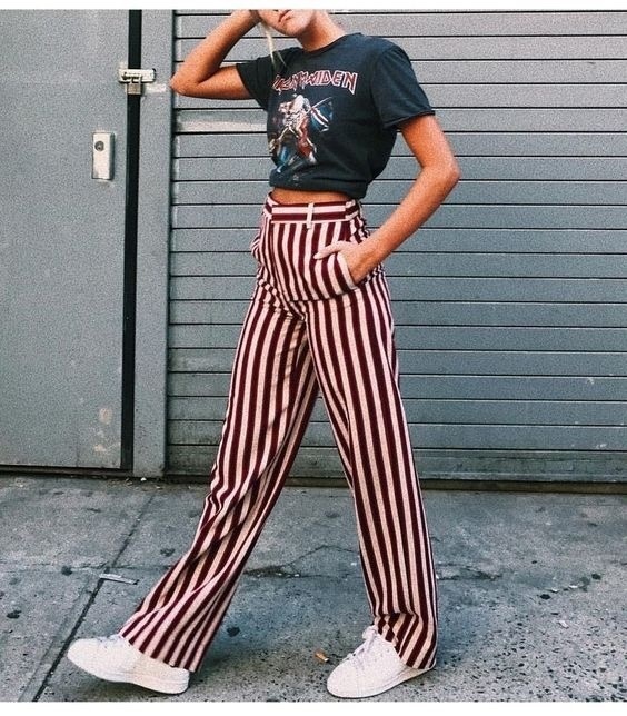 adidas striped trousers