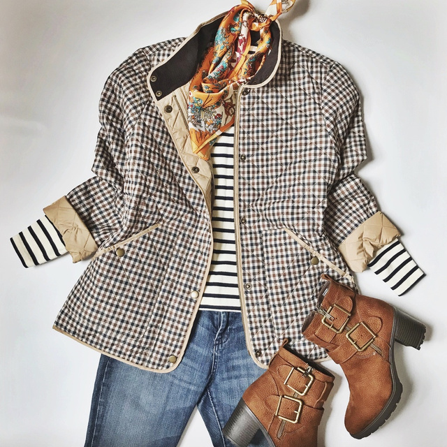 Fashion Look Featuring Lands End Petite Jackets And White