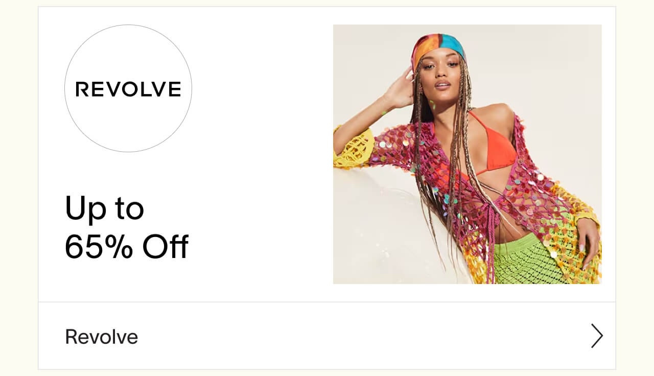 Revolve up to 65% off