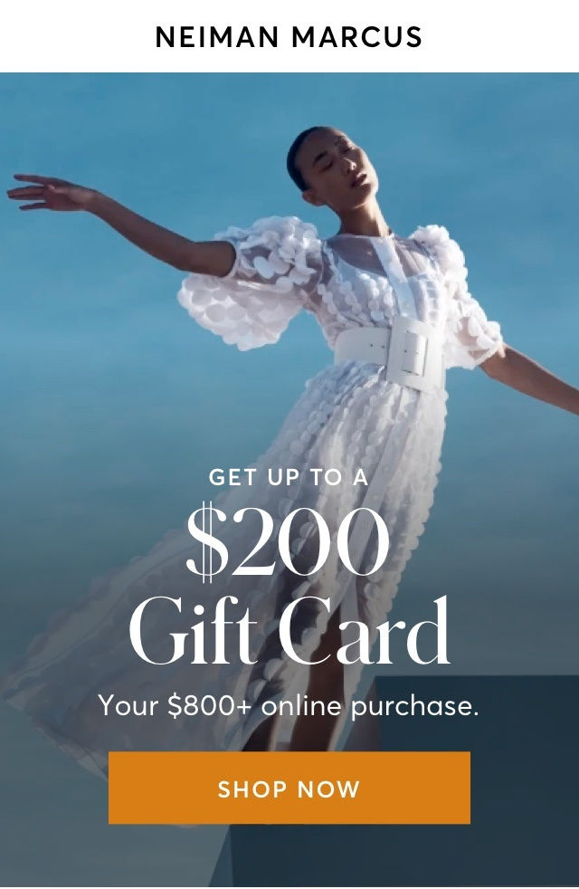 NEIMAN MARCUS $200 GIFT CARD