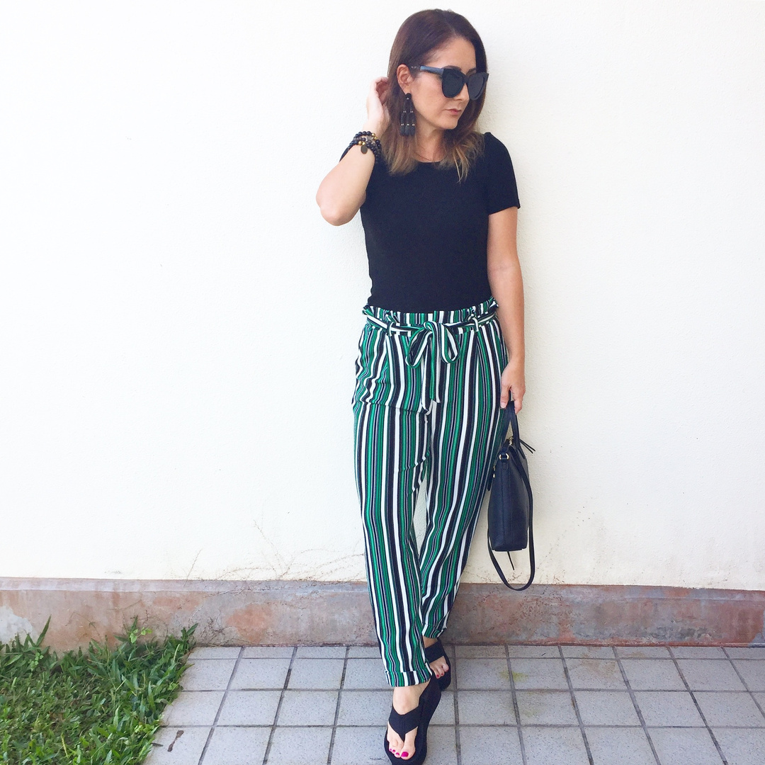 shein striped pants