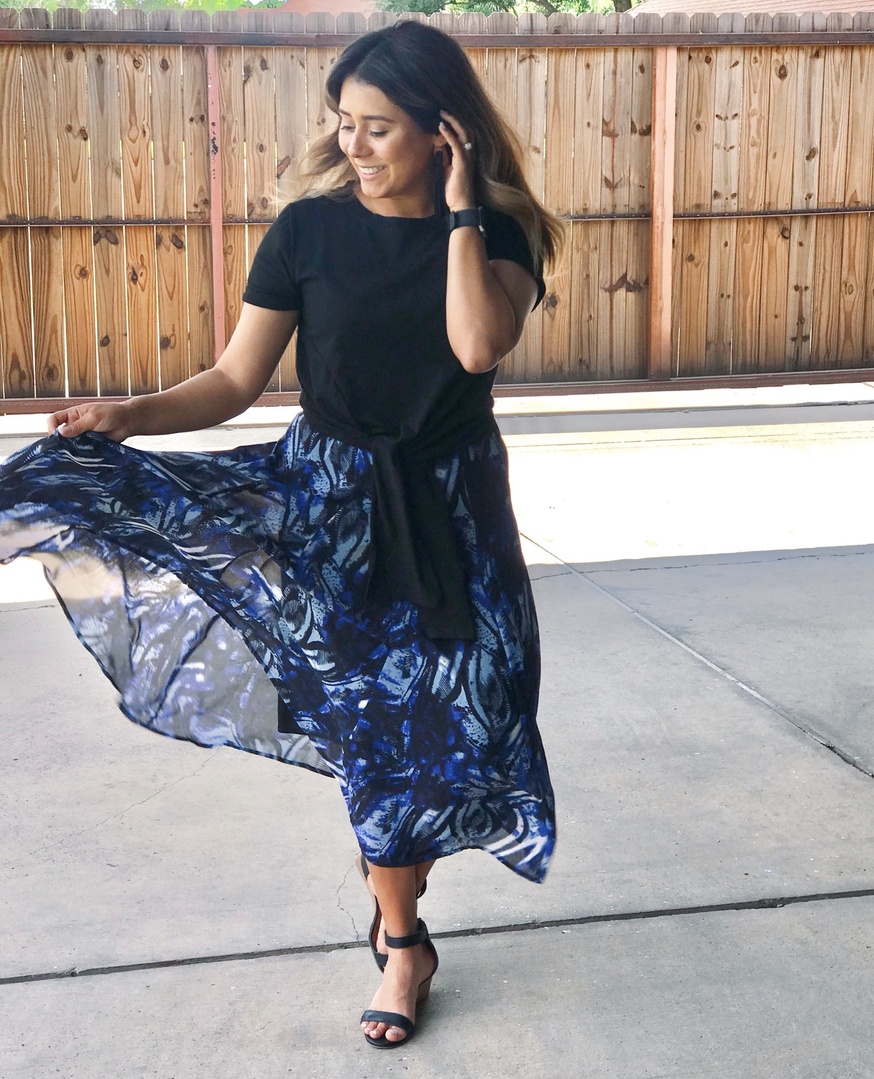Fashion Look Featuring Shein Tees and boohoo Long Skirts by ...