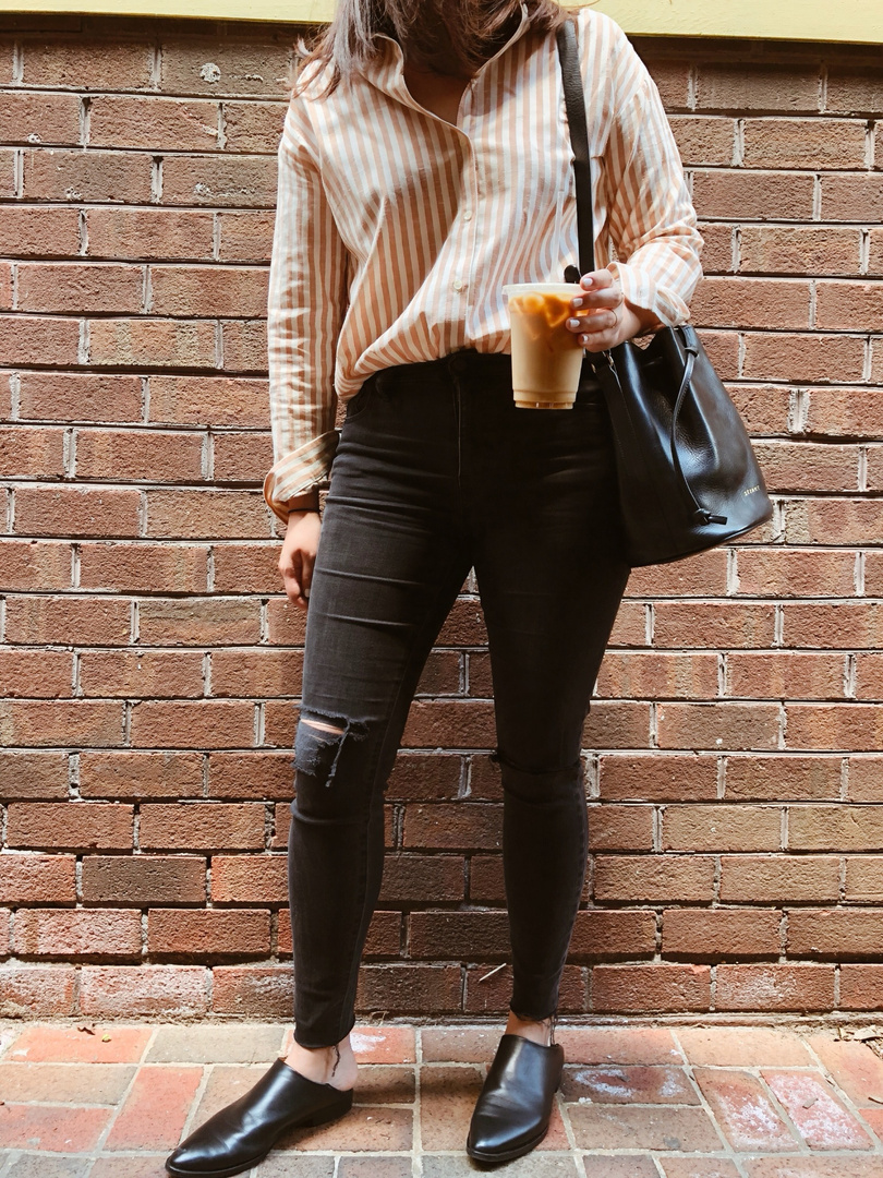 Fashion Look Featuring Rails Tops and Madewell Skinny Jeans by thepinkdiary  - ShopStyle, image size:810x1080