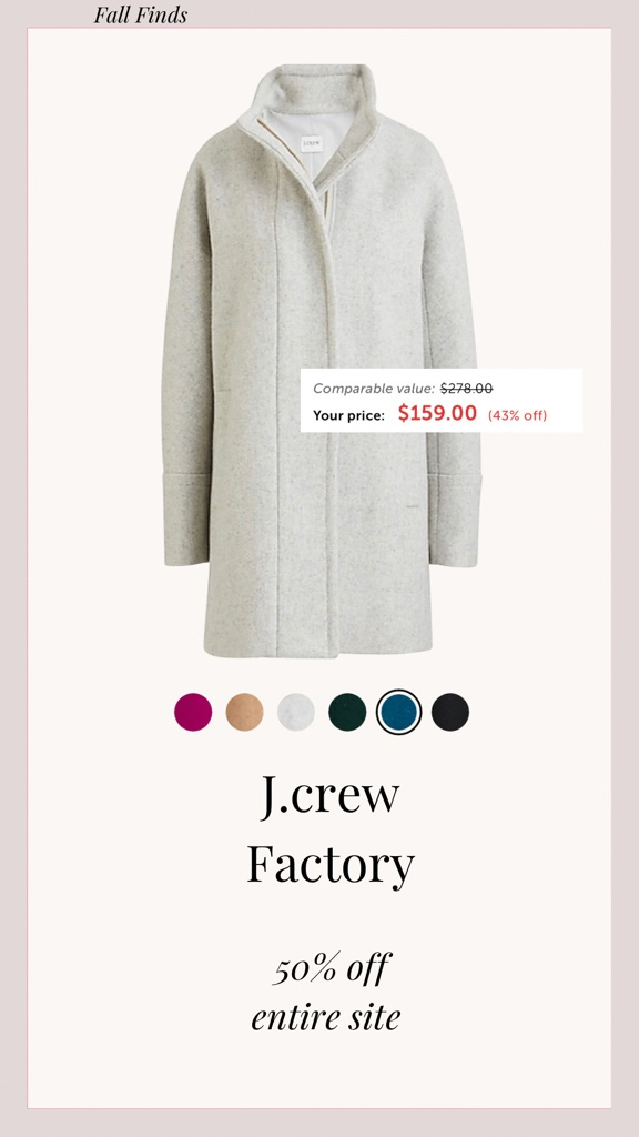 Fashion Look Featuring J.Crew Factory Coats by cyndilongspivey ShopStyle