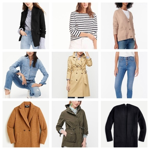 j crew denim trench coat