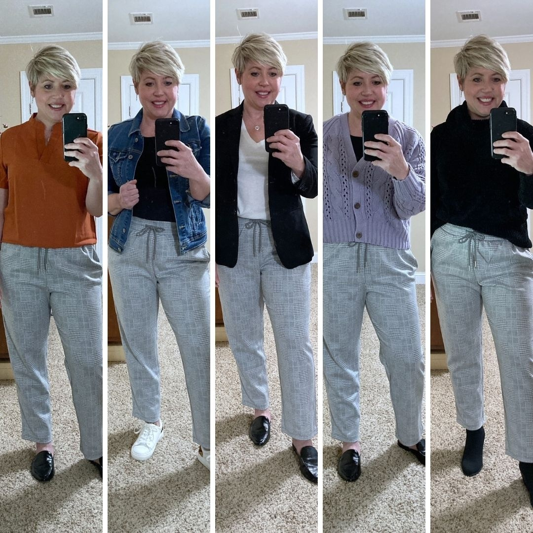 Look by Savvy Southern Chic featuring Women's High-Rise Knit Drawstring Ankle Pull-On Pants - A New DayTM