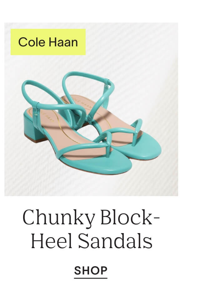 Shop Cole Haan's Chunky Block-Heel Sandals