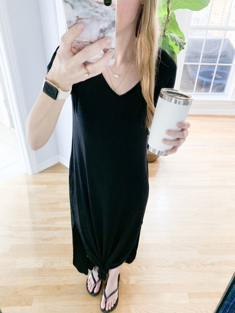 grecerelle women's casual loose pocket long dress short sleeve split maxi dresses