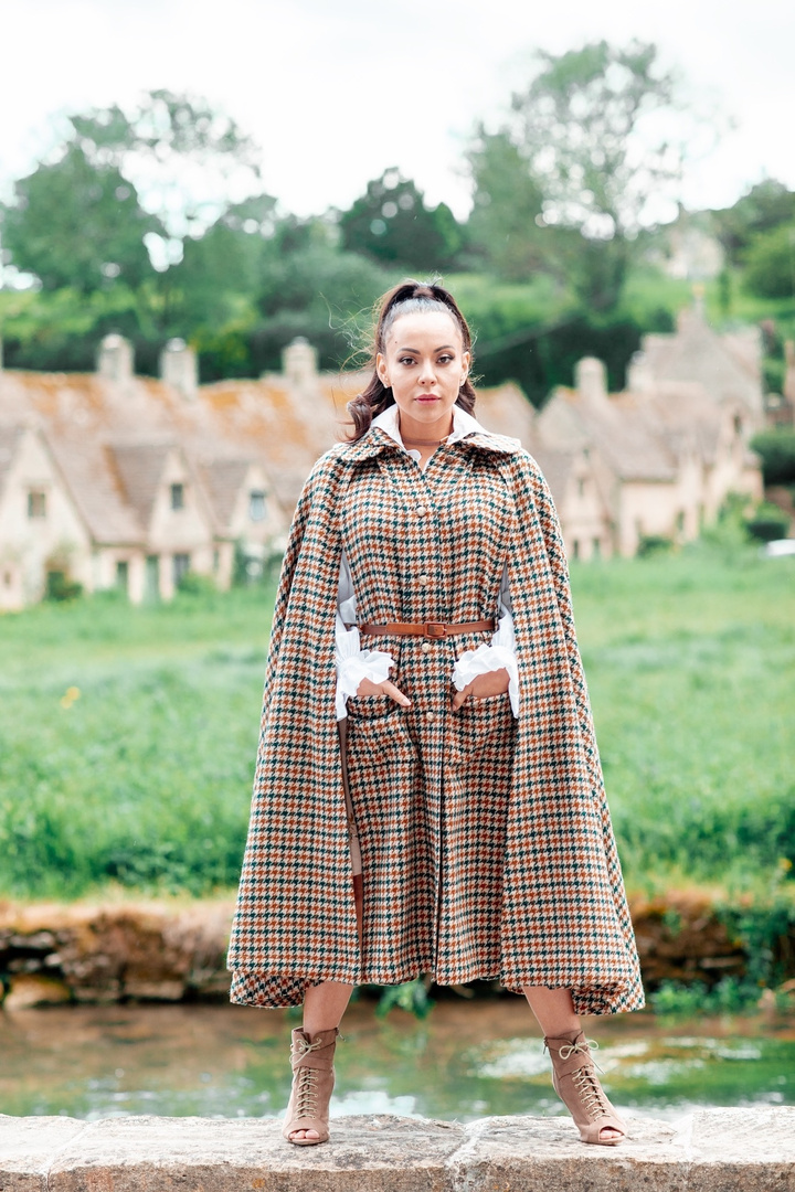 Look by Adrienne Bosh featuring Exclusive to Mytheresa April checked cotton midi dress