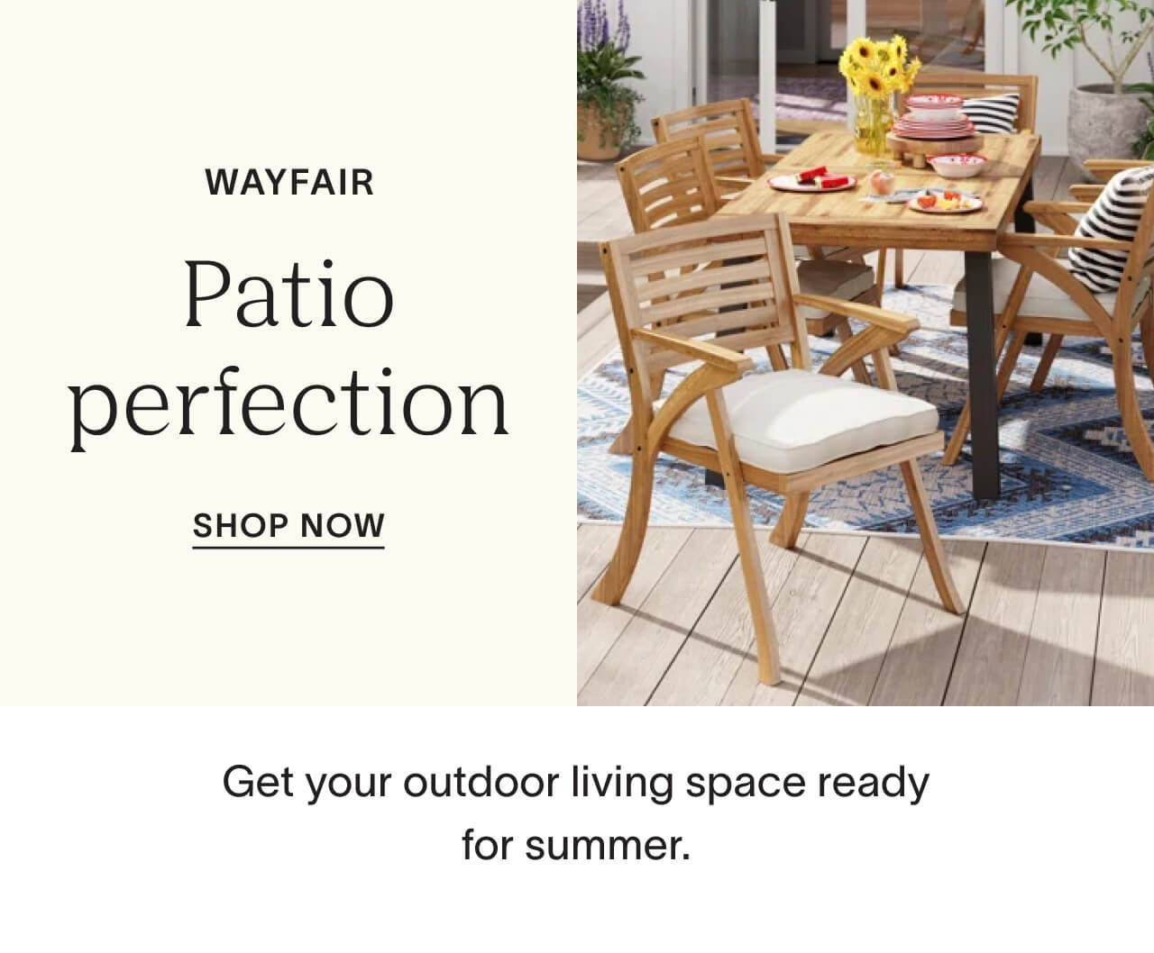 Shop Patio Perfect with Wayfair