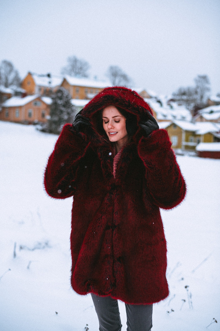 lpa faux fur coat 84