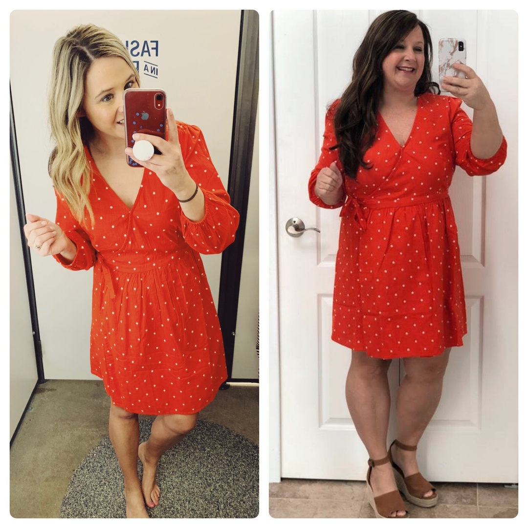 old navy waist defined wrap dress