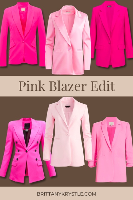 Pink blazer edit    #TrendToWatch #valentinesday