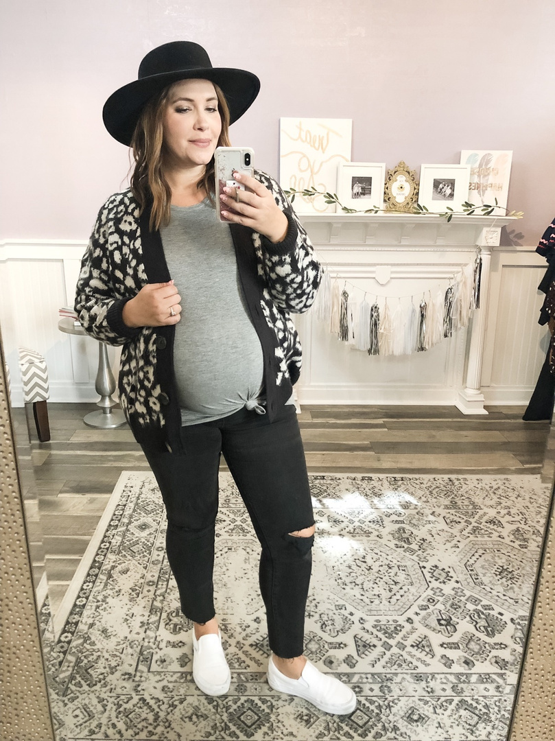 Look by Rebecca Wattenschaidt featuring Universal Thread Women's Long Sleeve V-Neck Cardigan - Universal Thread Black