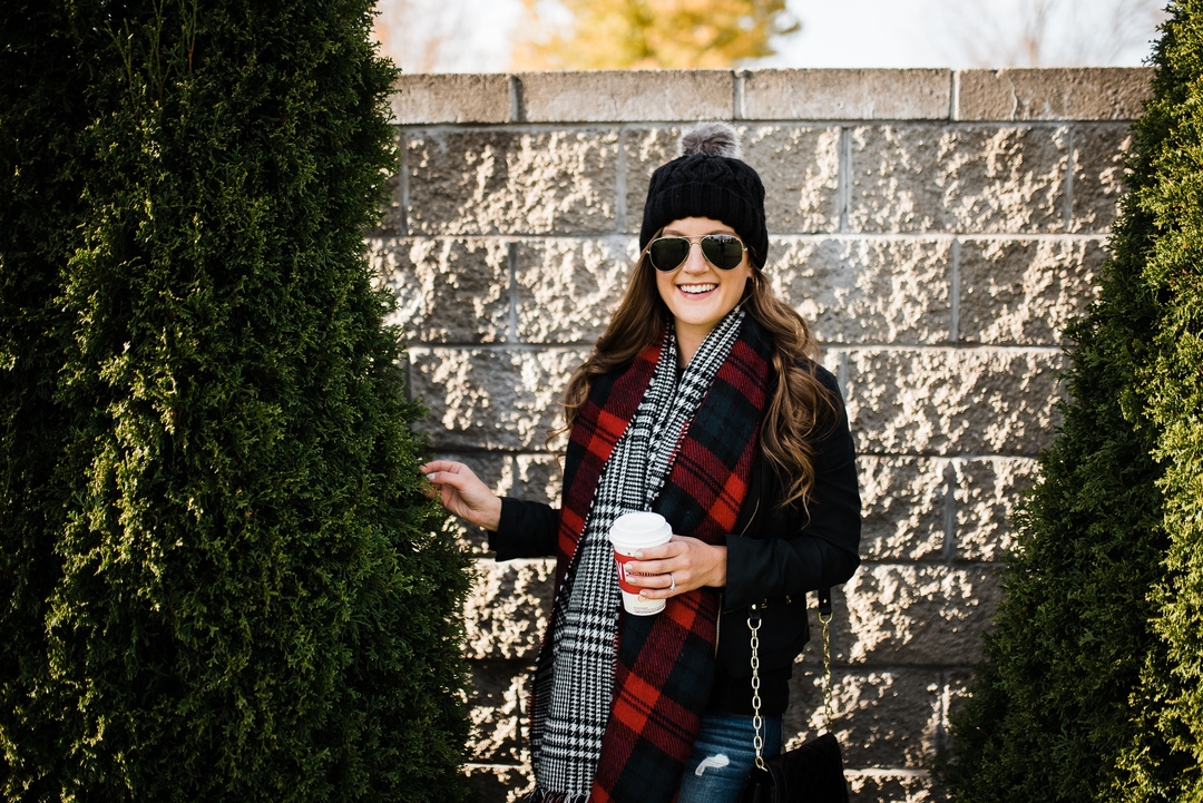 Fashion Look Featuring Gap Accessories And Azalea Jackets By AB Blog   Faux Fur Pom Beanie Hat AB Blog 