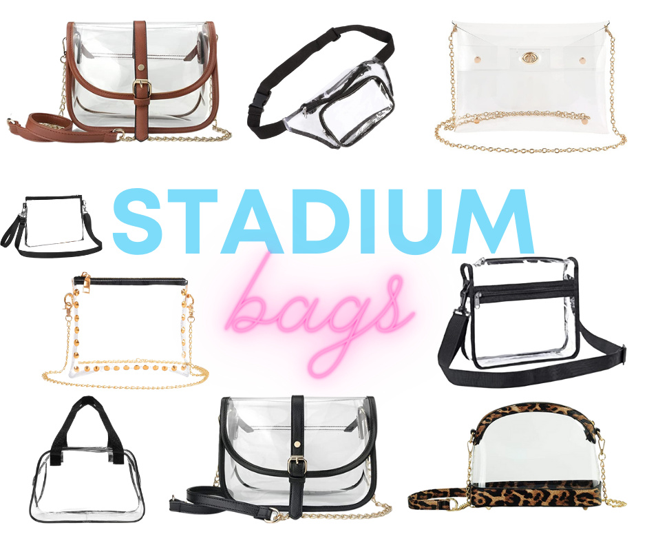 Clear PVC Tote Bag, Stadium Approved Tote with Zipper (19 x 6 x 13 Inc -  Zodaca