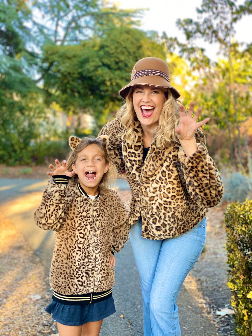 Look by Michelle Tucker featuring Girls' Faux Fur Animal Bomber Jacket - art classTM