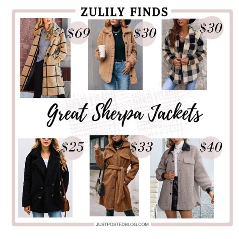Look by Just Posted featuring Jessica Simpson Beige & Black Windowpane Sherpa Coat - Women & Plus