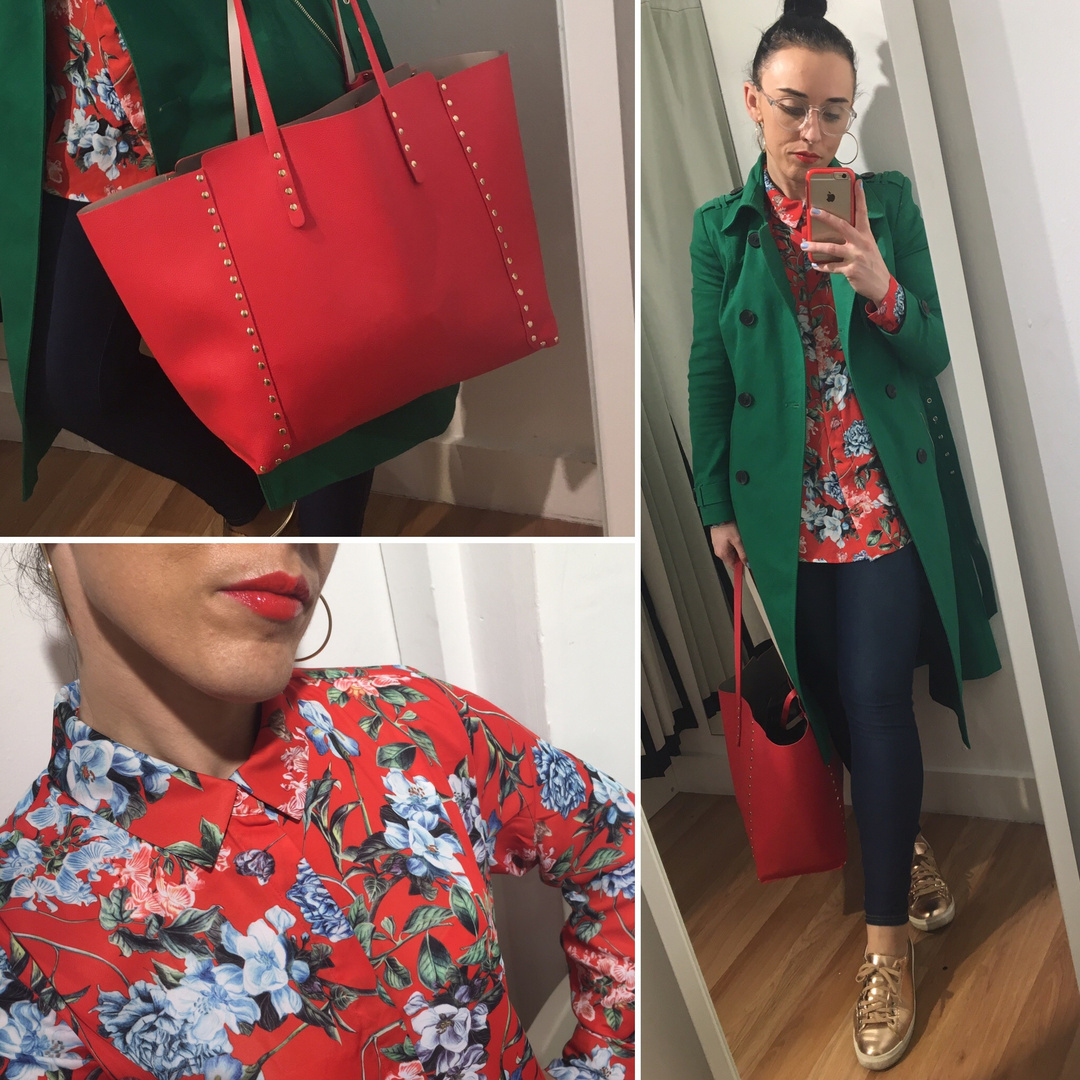 Look by iamkatiemac featuring Maeve Shelley Printed Shirt