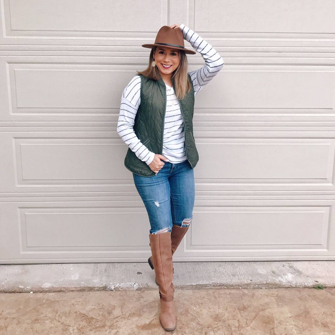 Fashion Look Featuring Old Navy Petite Jackets and Brinley Co. Boots by ...