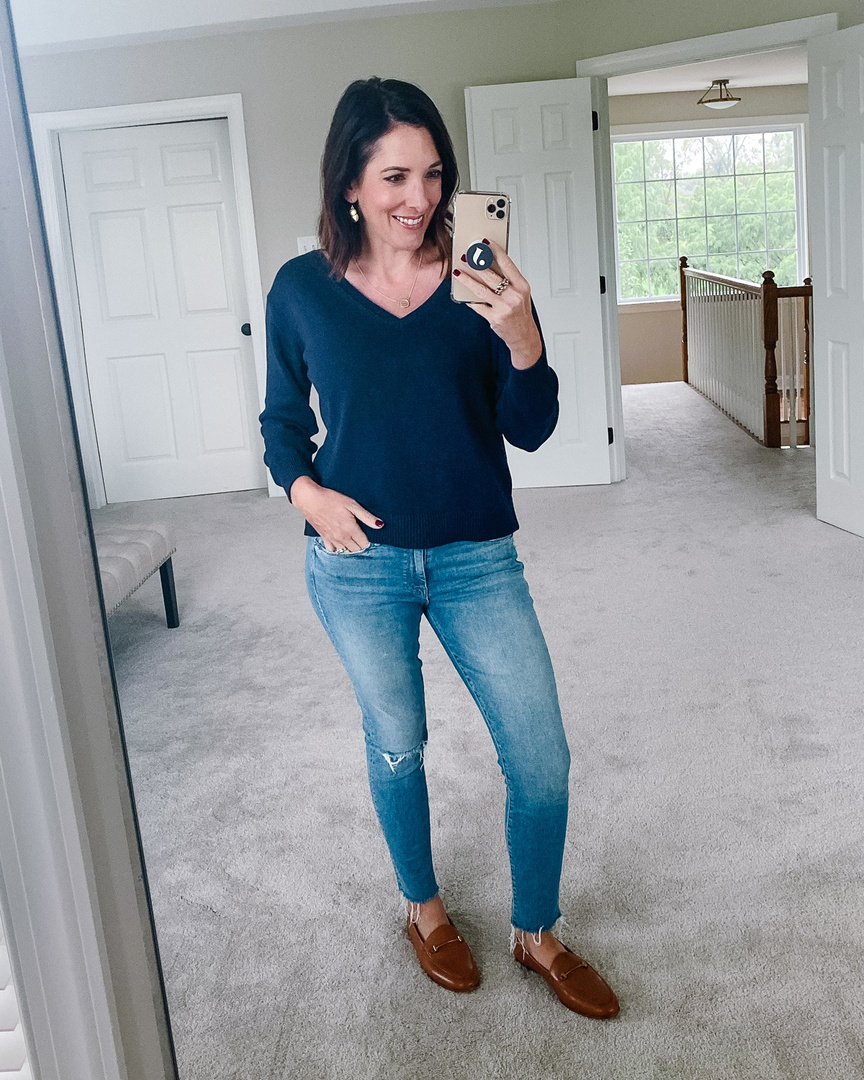 everlane cotton v neck