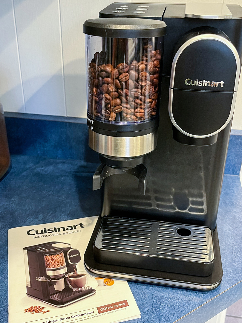 Cuisinart Single Serve Coffee Maker With Grinder - 48 Oz Reservoir, Burr Grinder, Compatible With K-Cups, Black DGB-2