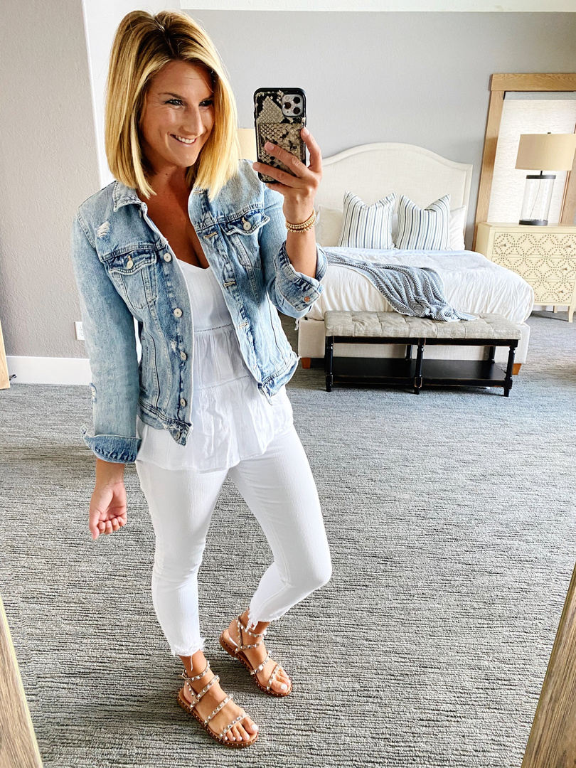 Fashion Look Featuring Old Navy Denim Jackets and Old Navy Tops by ...