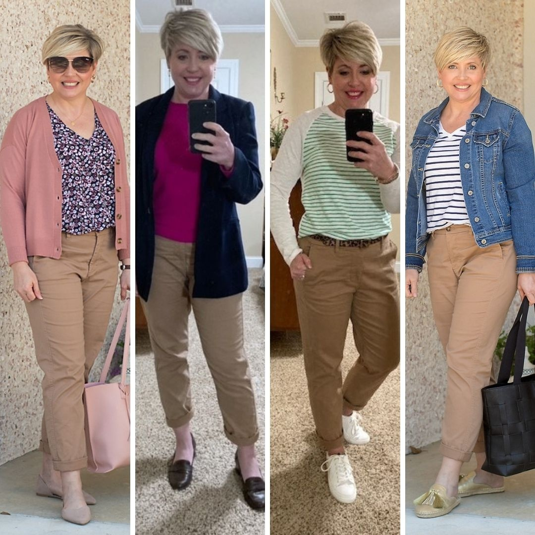 Look by Savvy Southern Chic featuring High-rise girlfriend chino pant
