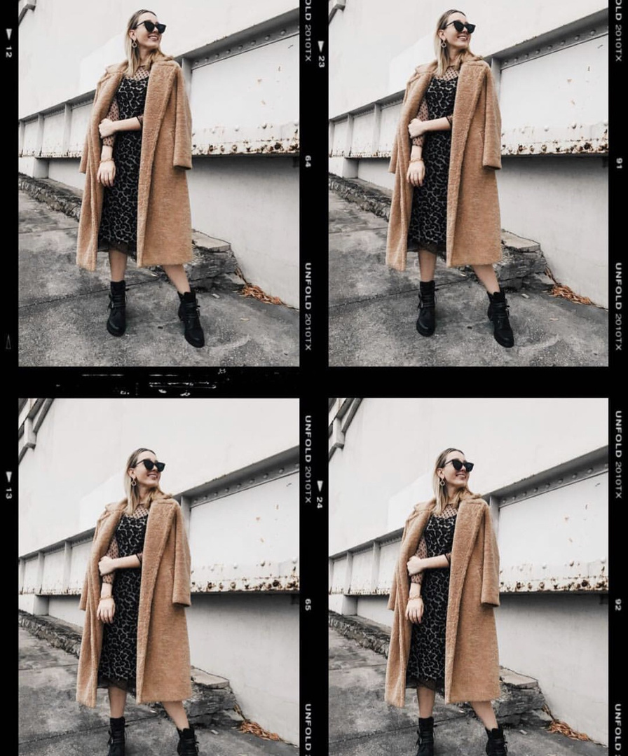 chunky borg teddy coat