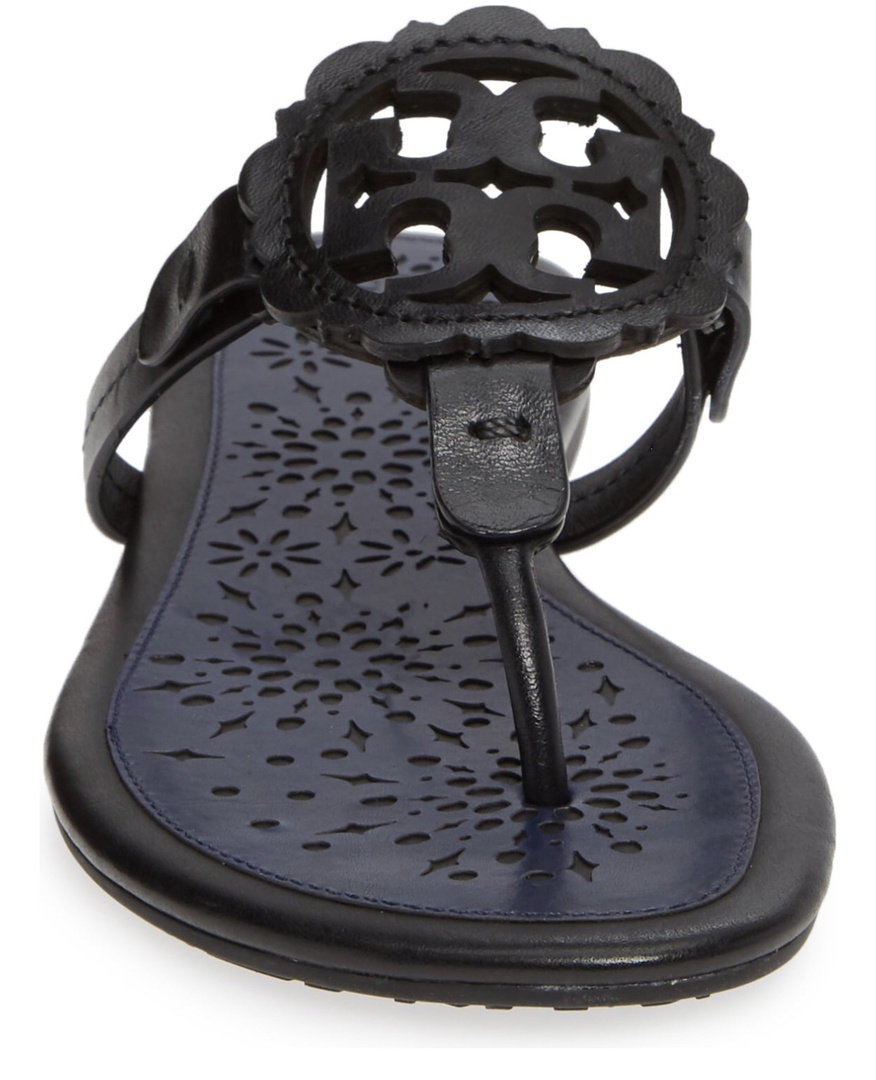miller scalloped medallion sandal