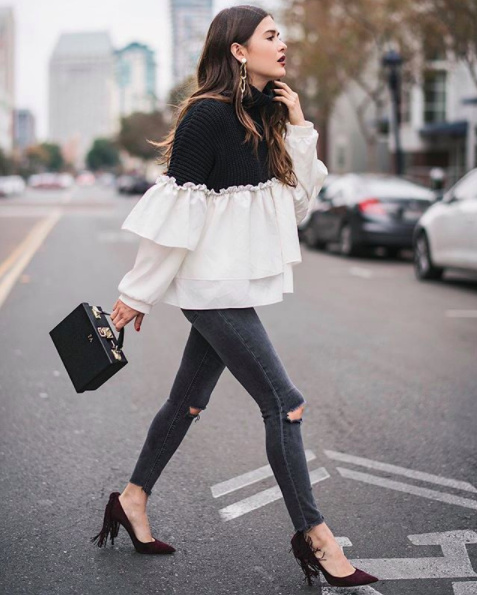 Fashion Look Featuring ENGLISH FACTORY Sweaters and Endless Rose ...