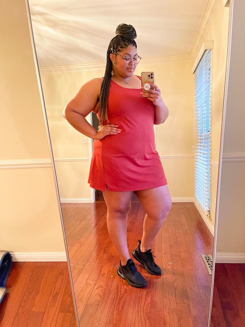 Fashion Look Featuring Old Navy Plus Size Dresses and Nike
