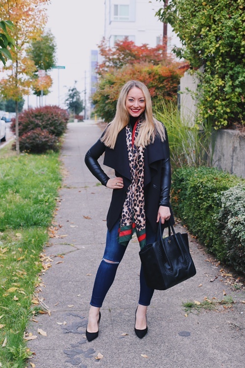 Fashion Look Featuring Spanx Leather & Faux Leather Jackets and