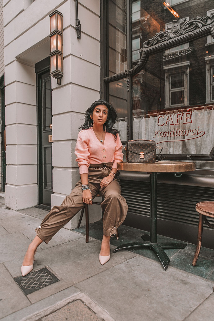 & other stories puff sleeve cardigan