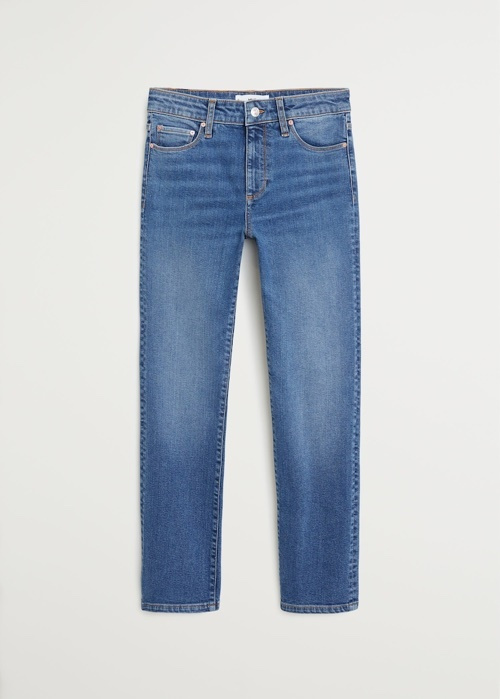 Look by Jennifer sattler featuring MANGO - Regular straight jeans off white - 1 - Women