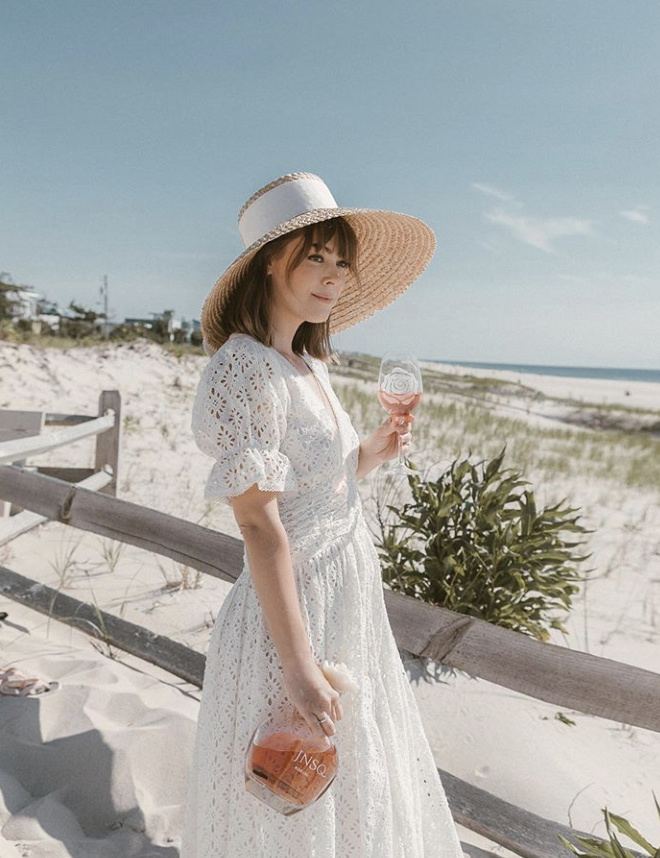 love sam embroidered dress