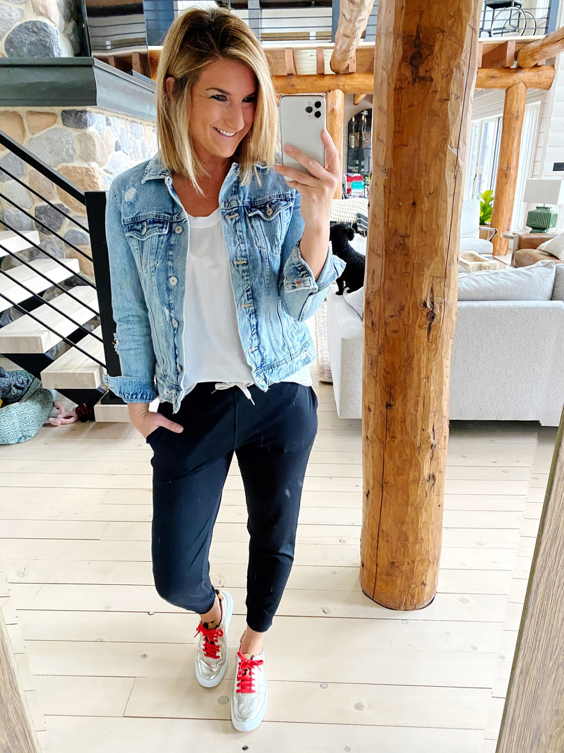 Fashion Look Featuring Old Navy Denim Jackets and Athleta Tees by ...
