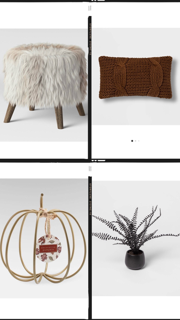 Fashion Look Featuring Threshold Living Room Ottomans and