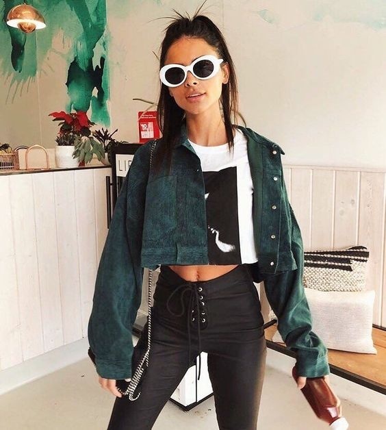 Fashion Look Featuring BDG Denim Jackets and Acne Studios Sunglasses by ...