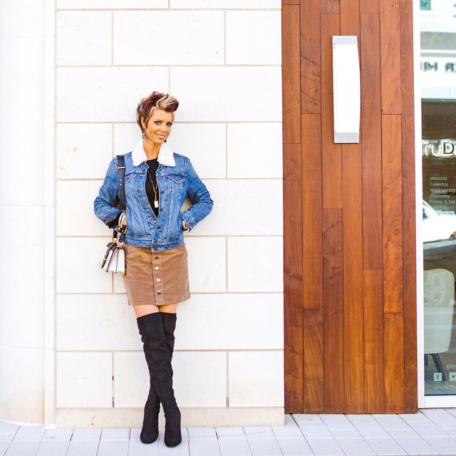 ar #threads #expressclothing #stevemadden #levis #levisjacket #prada #MyShopStyle #ShopStyle #LooksChallenge #Winter #Holiday