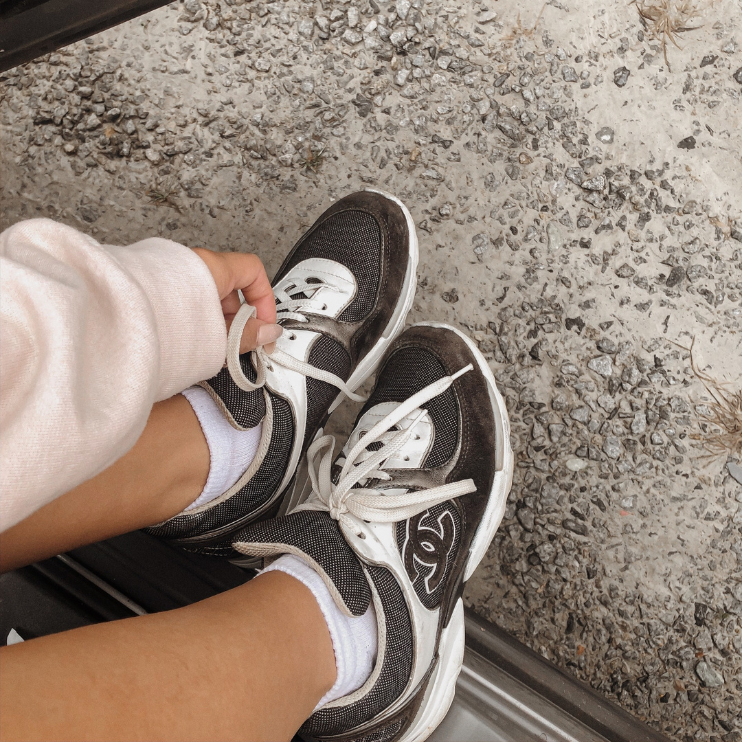 Fashion Look Featuring Chanel Sneakers And Chanel Sneakers By Alysilverio Shopstyle