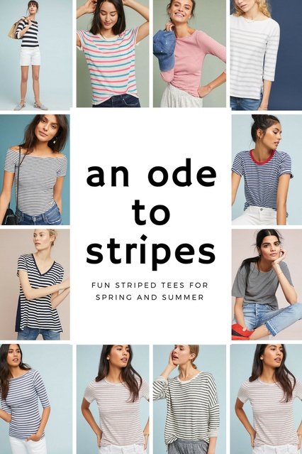sual Summer Tops | Casual Spring Tops | Striped Tees | #ShopStyle #shopthelook #SpringStyle #SummerStyle #MyShopStyle#afflink