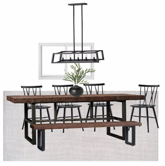 Fashion Look Featuring Pottery Barn Dining Tables and Threshold