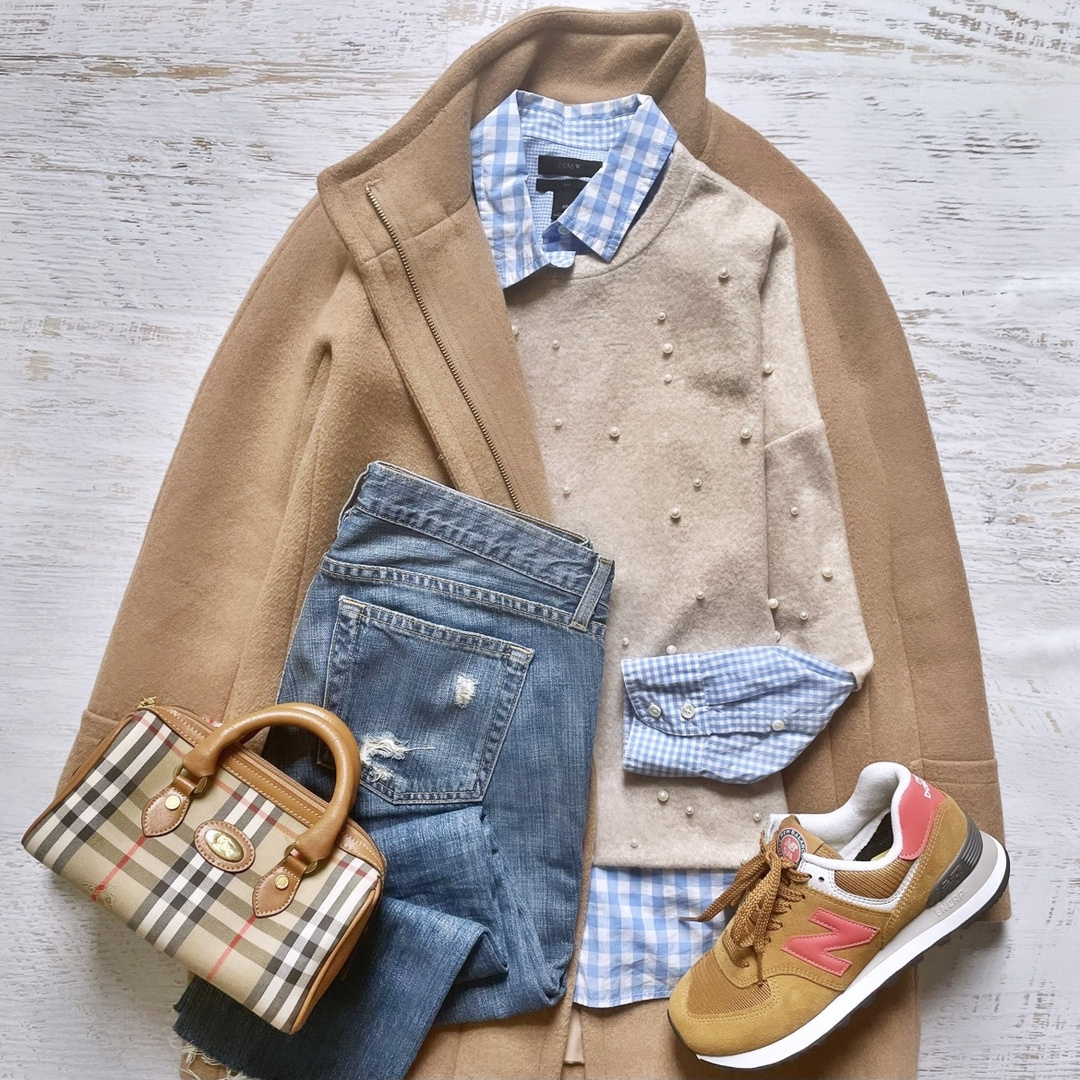 Fashion Look Featuring J.Crew Factory Coats and J.Crew Coats by