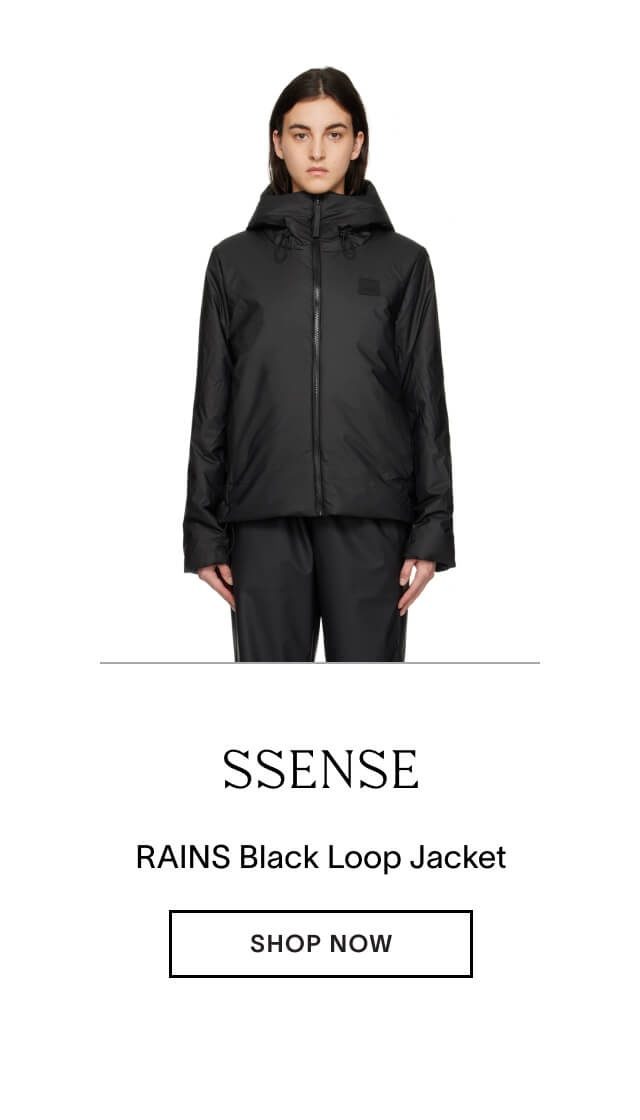 Shop RAINS Black Loop Jacket