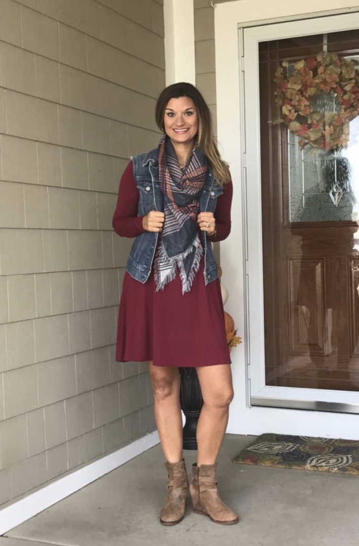 old navy plush knit swing dress